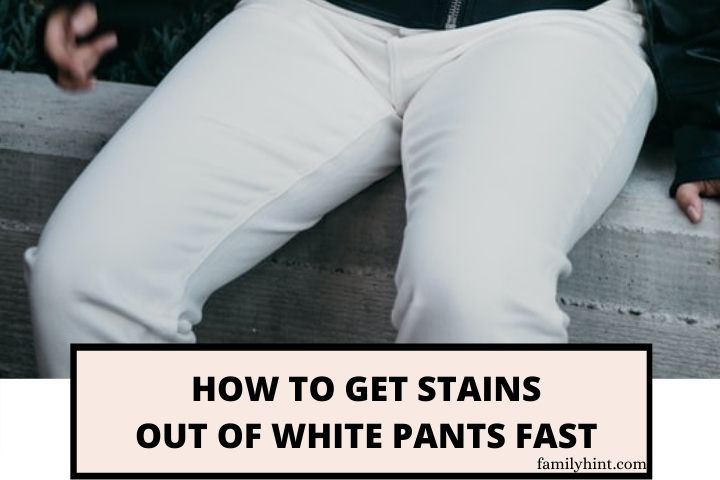 Using Liquid Laundry Detergent to Remove Stains from White Pants