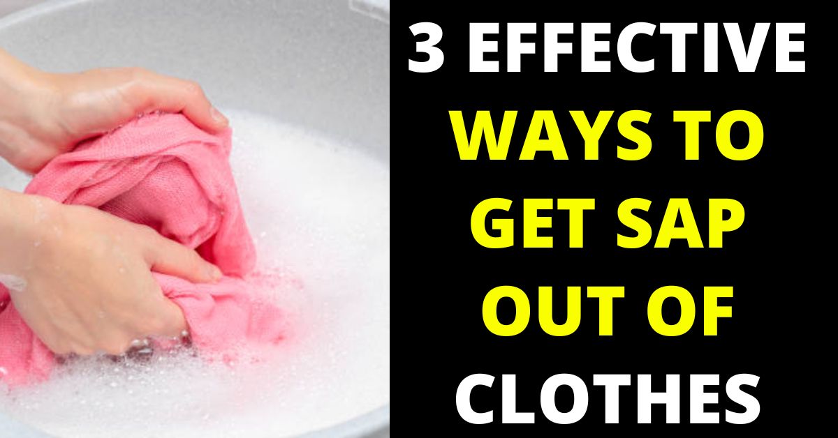How to Get Sap Out of Clothes Without Rubbing Alcohol