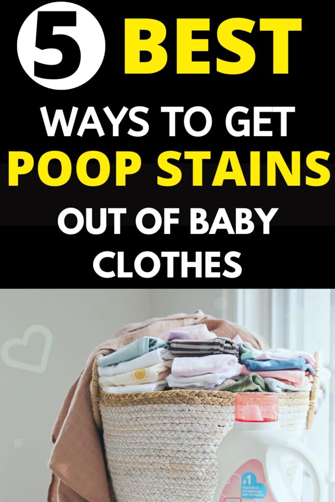 poop stains out of baby clothes