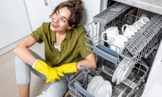 clean a dishwasher
